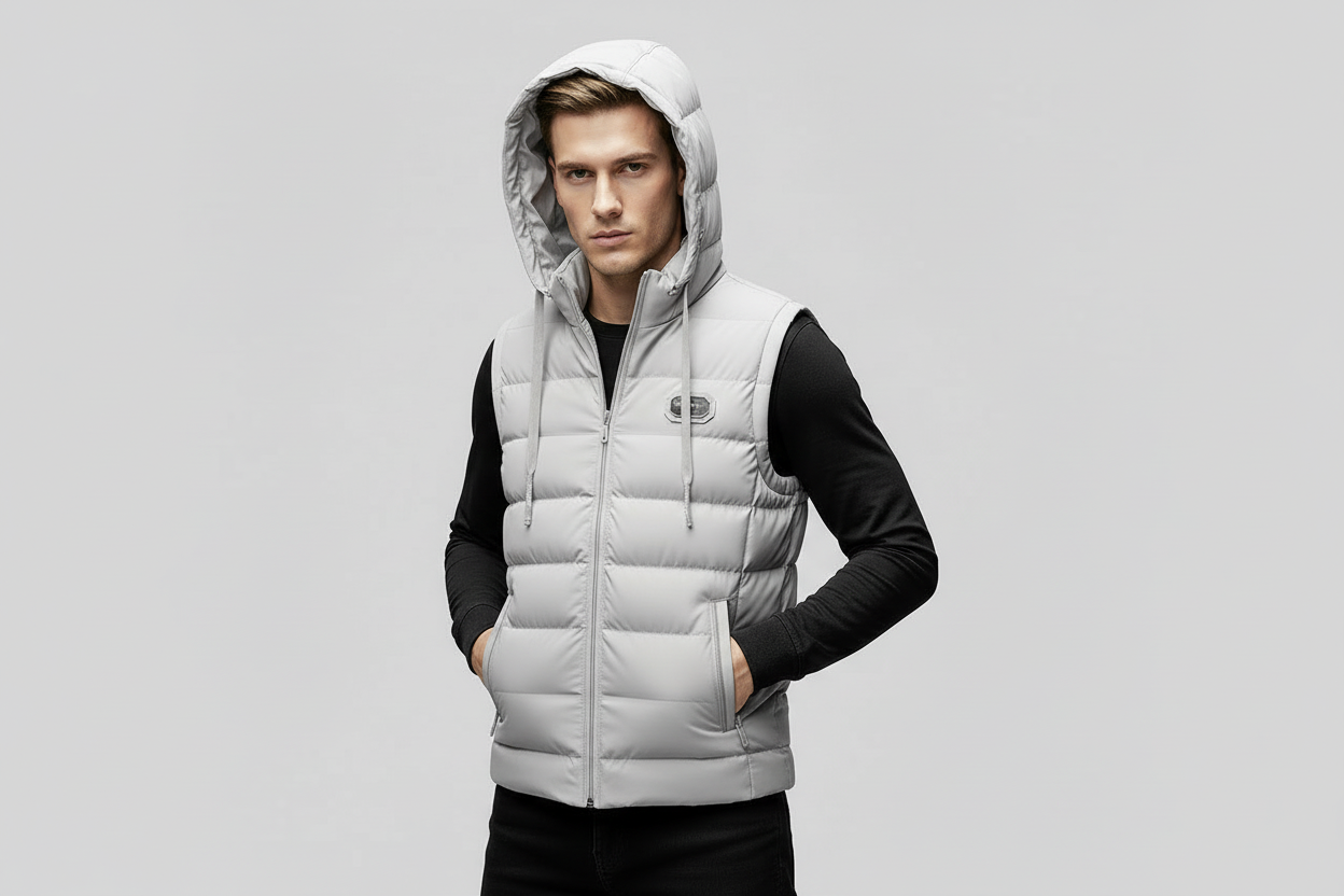 Zip Up Fleece Gilet Warm Sleeveless Vest Jacket