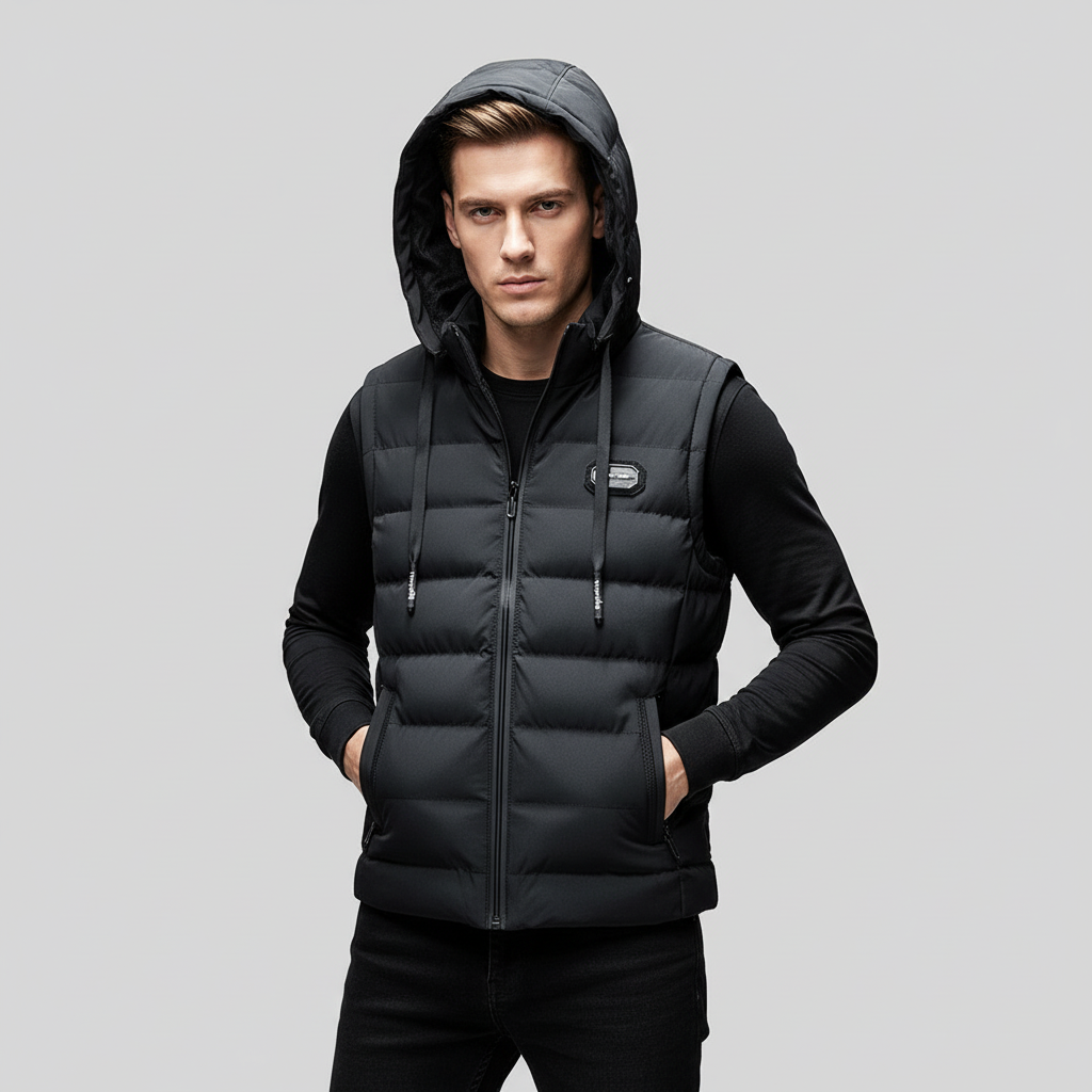 Zip Up Fleece Gilet Warm Sleeveless Vest Jacket