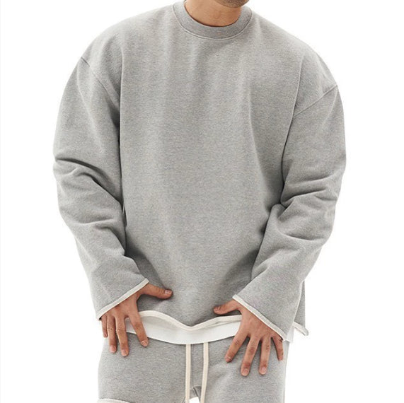 Loose Relaxed Fit Crew Knit Sweater